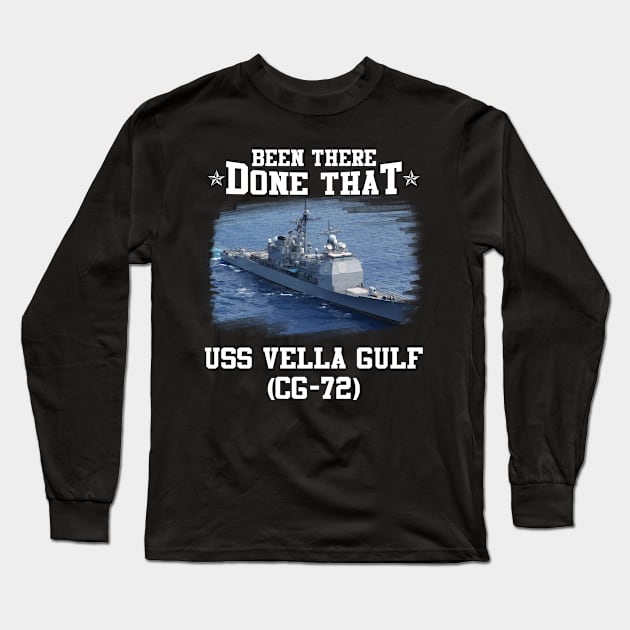 USS Vella Gulf CG-72  Veterans Day Christmas Gift Long Sleeve T-Shirt by gussiemc